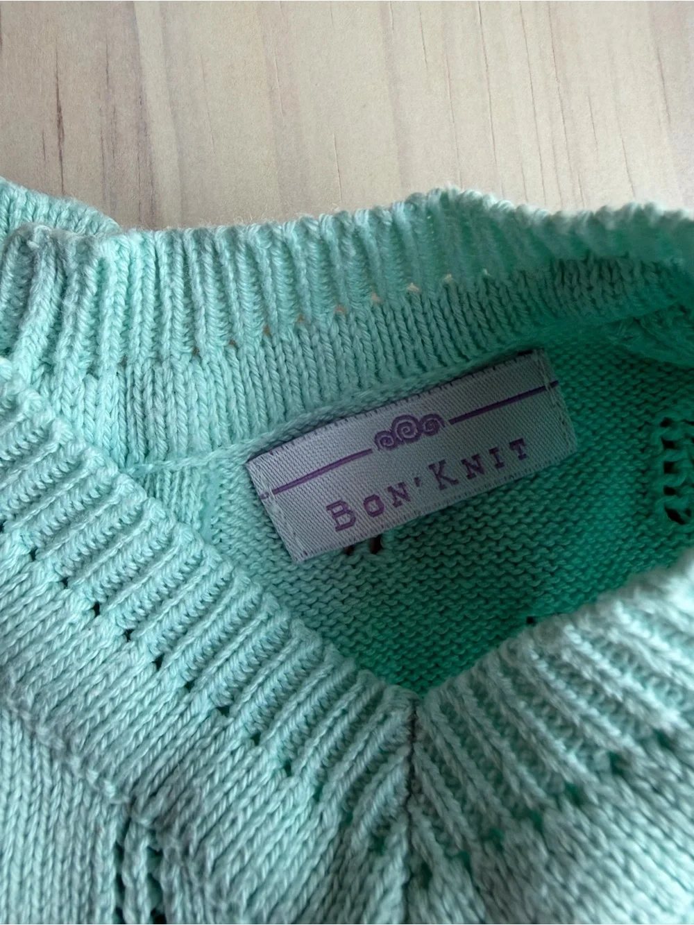 Bon Knit Short Sleeve Sweater Set - Two-Piece